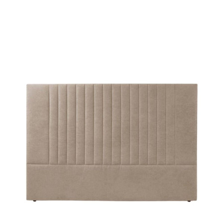 Cabecero de cama tapizado Atlántico tela beige - 150 x 120 x 6 cm