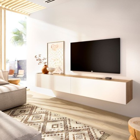 Mueble TV Mural SKY - Blanco - Nordic 180 x 29 x 35 cm