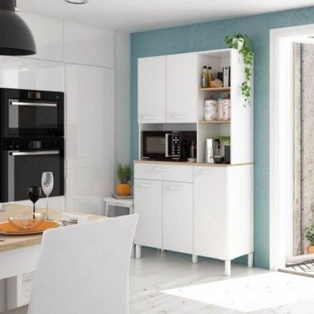 Armario cocina Kira de 3 cuerpos con hueco micro 108 x 186 x 40 cm