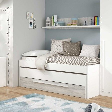 Cama nido doble juvenil Elliot Blanco Artik - Velho 199 x 65 x 96 cm