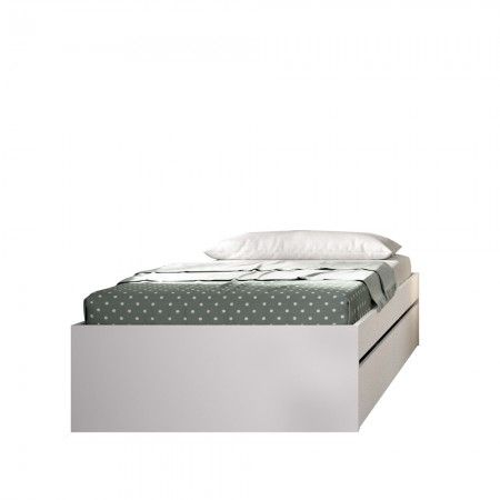 Estructura de cama juvenil con dos cajones Lago Blanca 96 x 40 x 195 cm