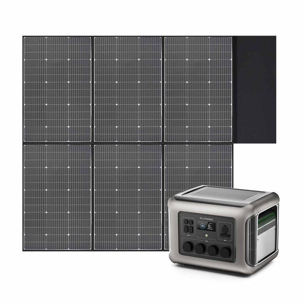 ALLPOWERS Generador Solar 2500W ( R2500\R2500 V2 + SP039 Panel Solar 600W)
