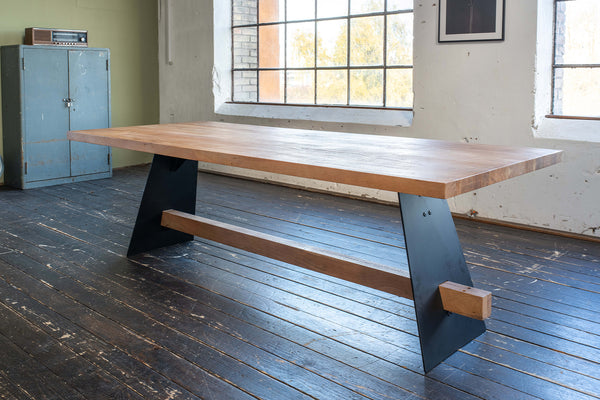 KAWOLA ARBORIO Mesa de comedor acacia maciza canto recto