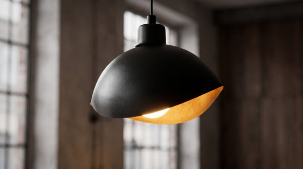 Lámpara colgante KAWOLA AMALFI, metal negro